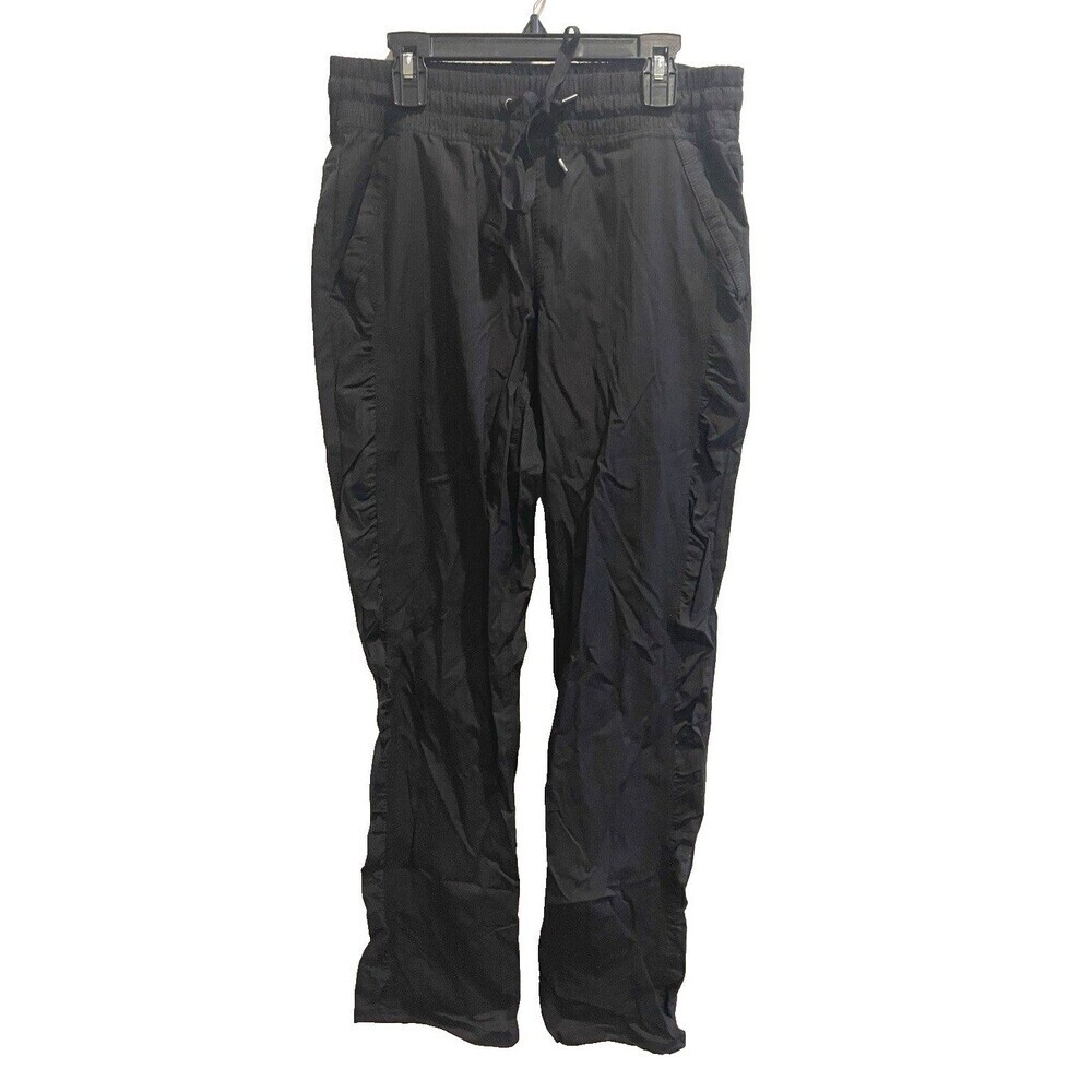 Eddie Bauer Black Nylon Hiking Pants Straight Leg Womens Small Nylon Outdoor